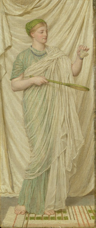 Federball und Battledore, 1872 von Albert Joseph Moore